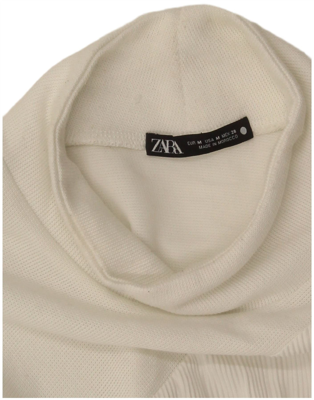 Zara Robe pull pour femme UK 44 Blanc moyen