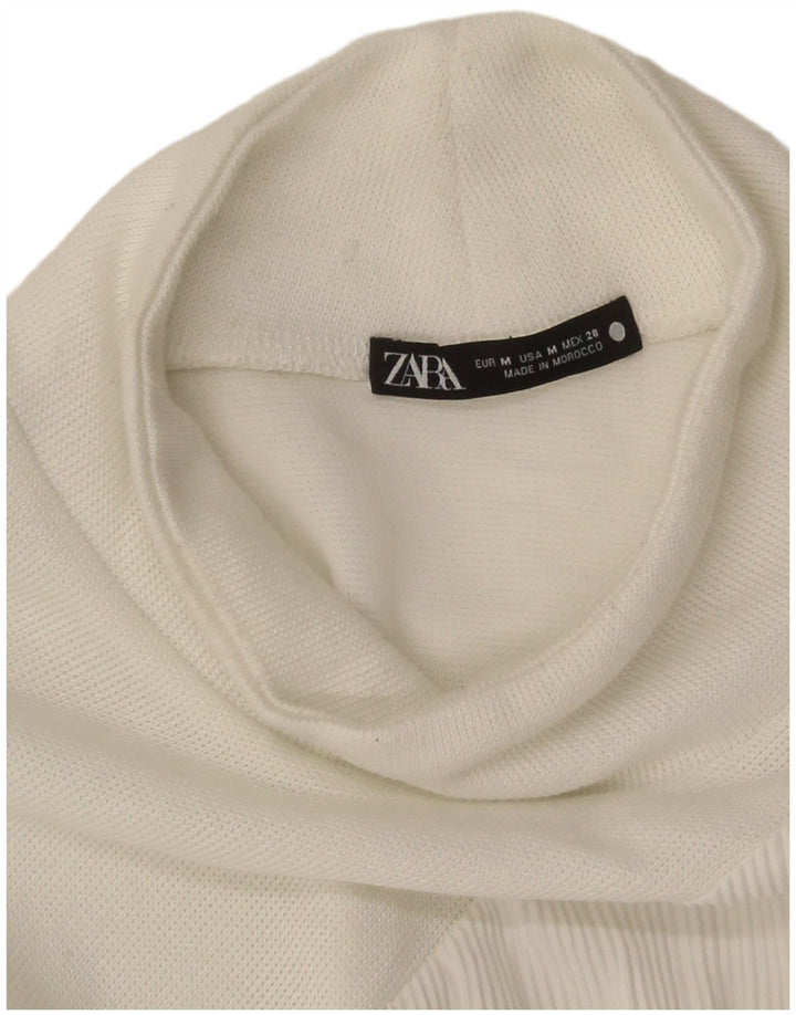 Zara Robe pull pour femme UK 44 Blanc moyen