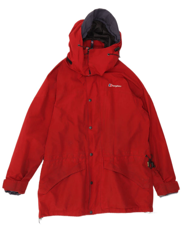 Berghaus Veste de pluie à capuche Gore-Tex pour homme UK 38 Medium Burgundy Nylon