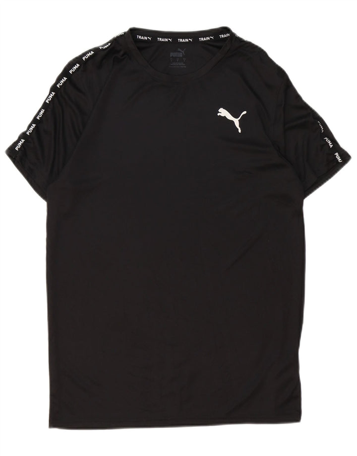 PUMA T-shirt graphique pour hommes, petit, noir, polyester
