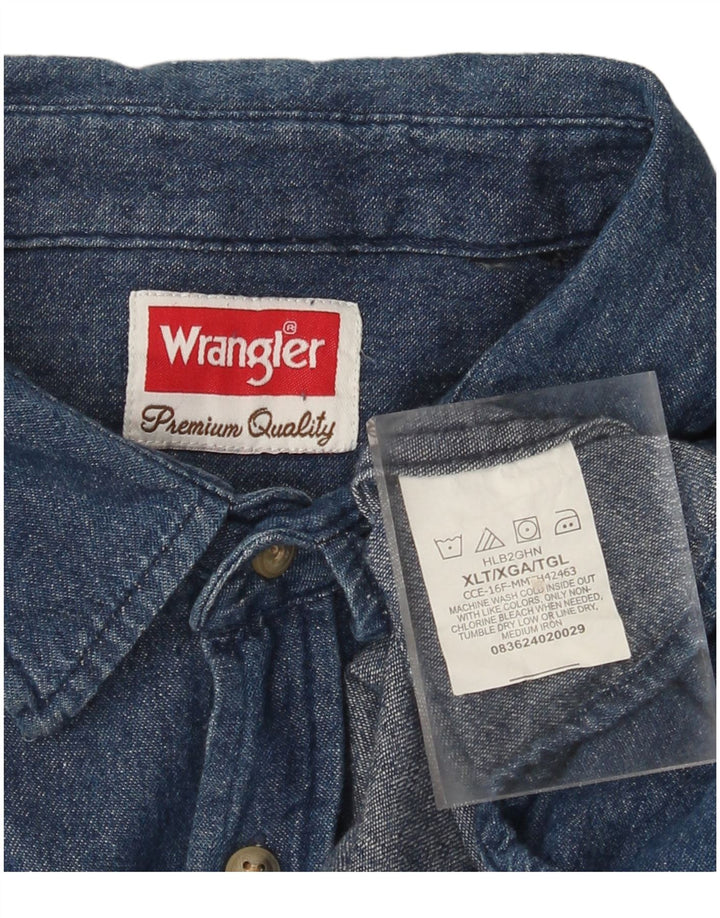Wrangler Chemise en Jean Homme XL Bleu