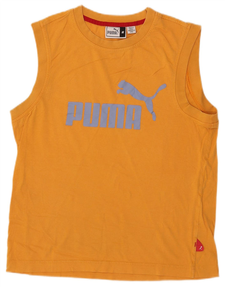 Puma Débardeur Graphic Homme Jaune Moyen