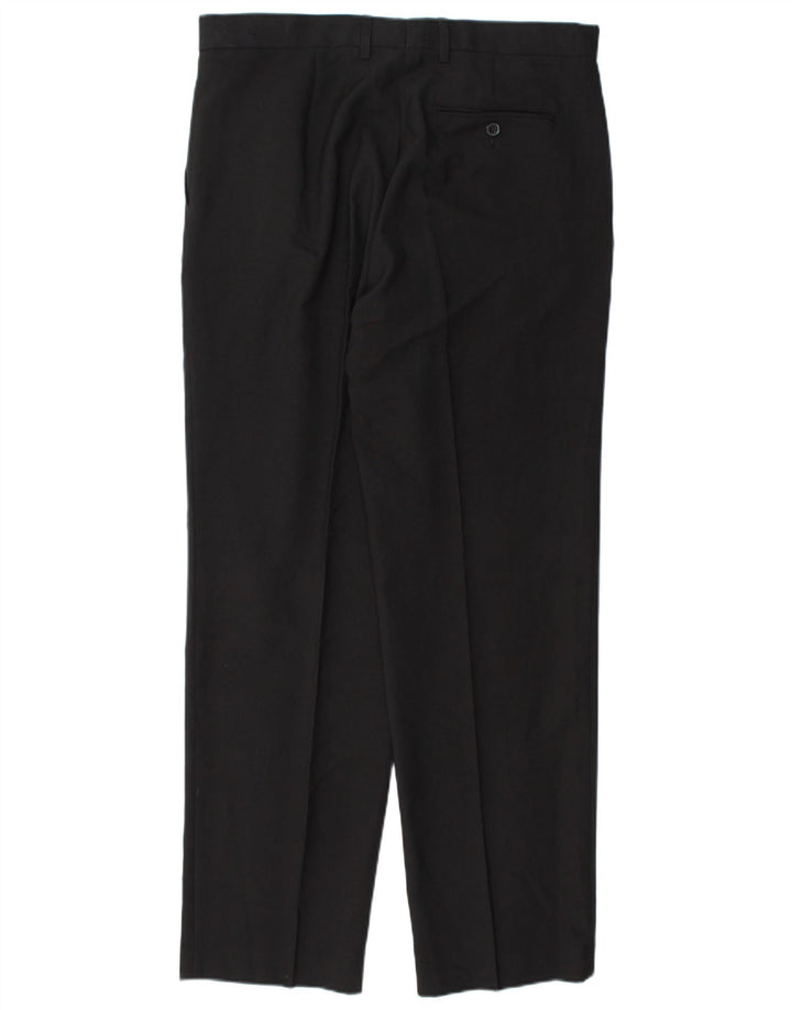Marks & Spencer Pantalon de costume pour homme W36 L33 Noir Polyester