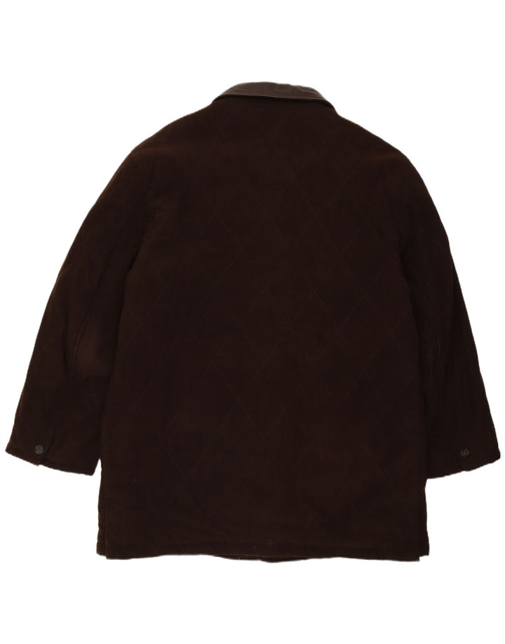 Manteau Vintage Homme IT 54 2XL Marron Polyester