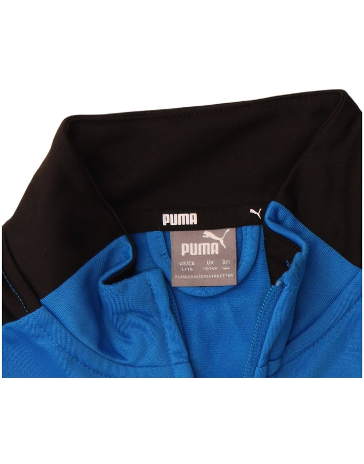 PUMA Veste de Survêtement Graphique Garçon 13-14 Ans Bleu Colorblock