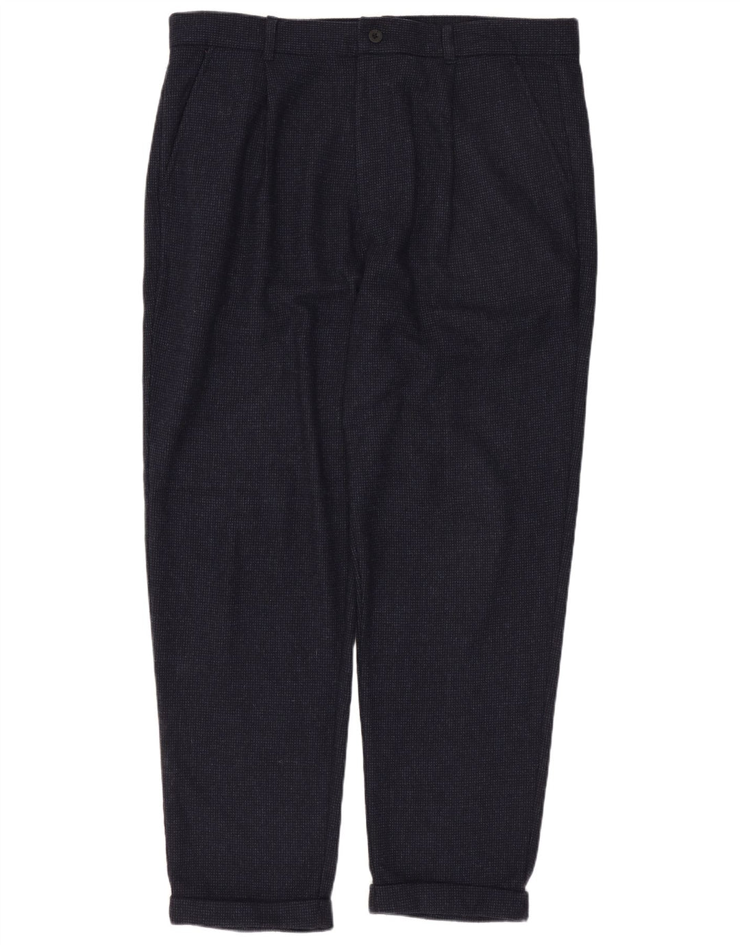 JACK WILLS Pantalon Chino Pegged Homme W36 L27 Laine Bleu Marine