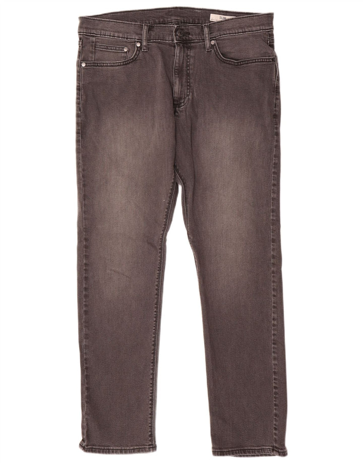 Marks & Spencer Jean Slim Homme W34 L31 Gris Coton