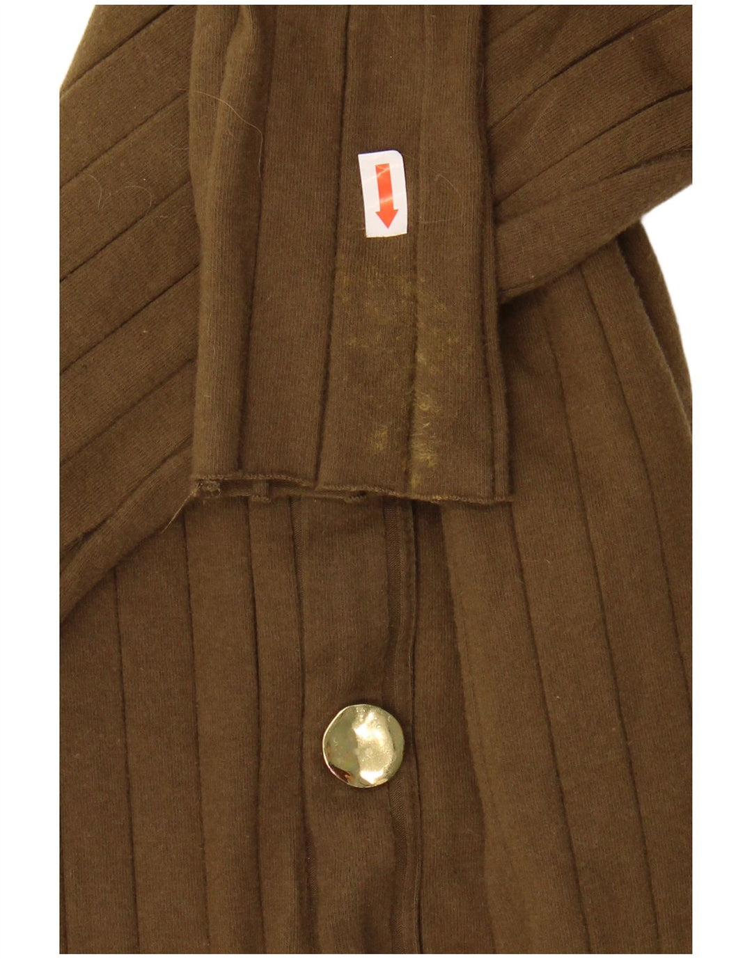 Zara Robe longue à manches longues pour femme UK 12 Kaki moyen