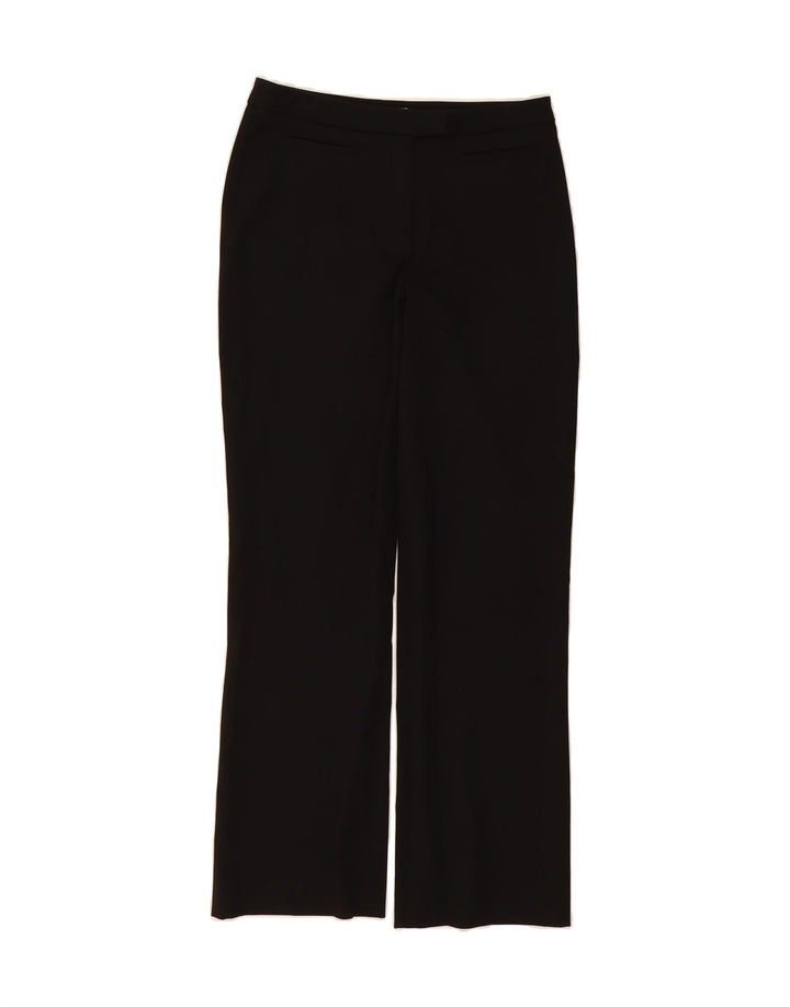 BELFE Womens Straight Suit Trousers IT 42 Medium W30 L30 Black Polyester Vintage Belfe and Second-Hand Belfe from Messina Hembry 