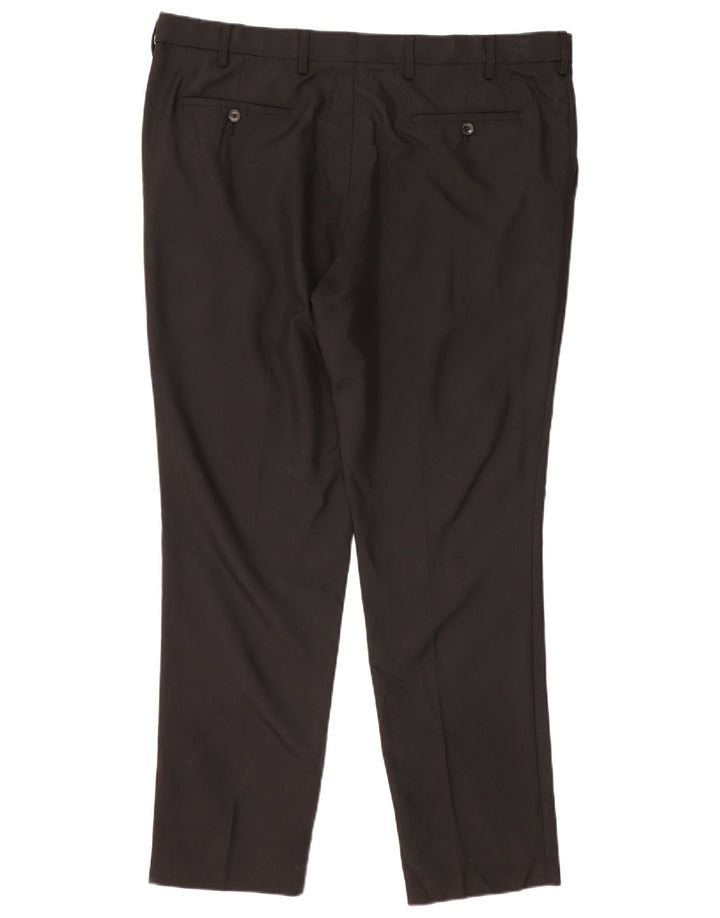 Marks & Spencer Pantalon Chino Coupe Slim Homme W40 L31 Noir Polyester