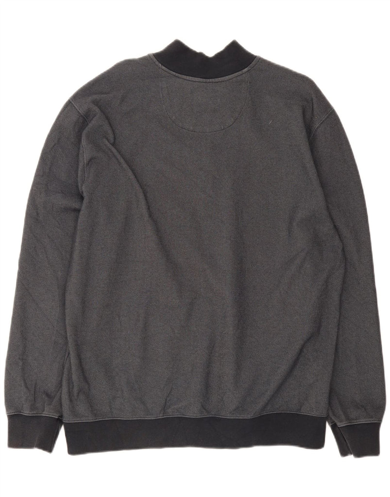 HENRI LLOYD Mens Zip Neck Sweatshirt Jumper 2XL Navy Blue Cotton Vintage Henri Lloyd and Second-Hand Henri Lloyd from Messina Hembry 