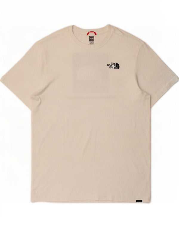The North Face Mens Graphic T-Shirt Top Medium White Cotton
