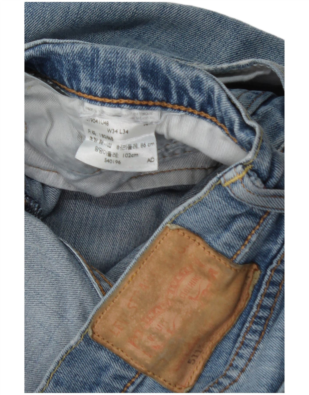 Levi's Jean Slim 511 Homme W34 L34 Bleu