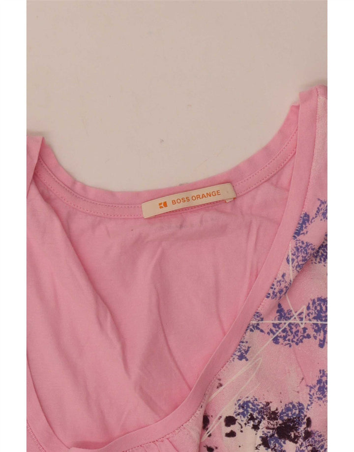Hugo Boss Débardeur pour femme UK 12 Rose moyen floral
