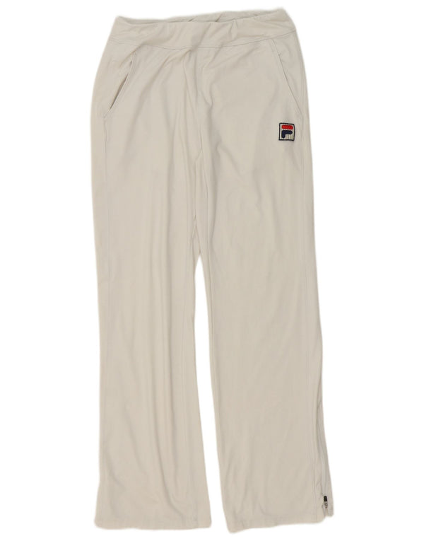 Fila Pantalon de survêtement pour femme UK 10 Small Blanc Sports