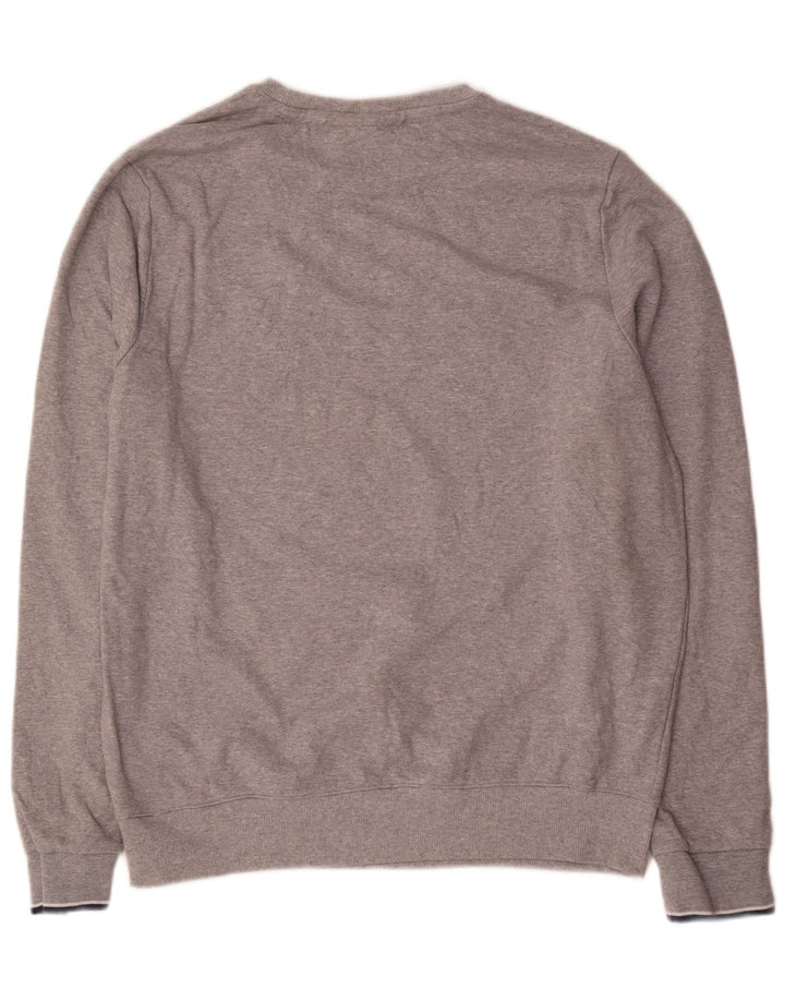Fila Sweat-shirt graphique pour hommes, grand gris, polyester