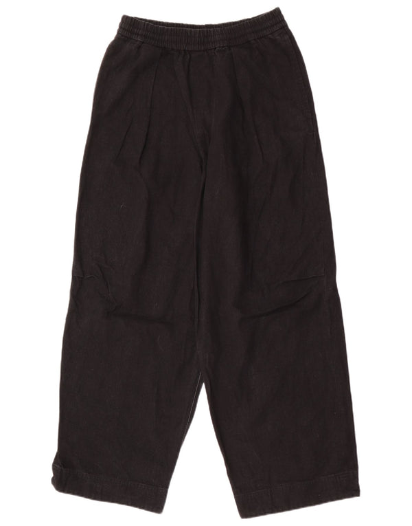 Cos Pantalon large taille haute pour homme XS W28 L27 Lin noir