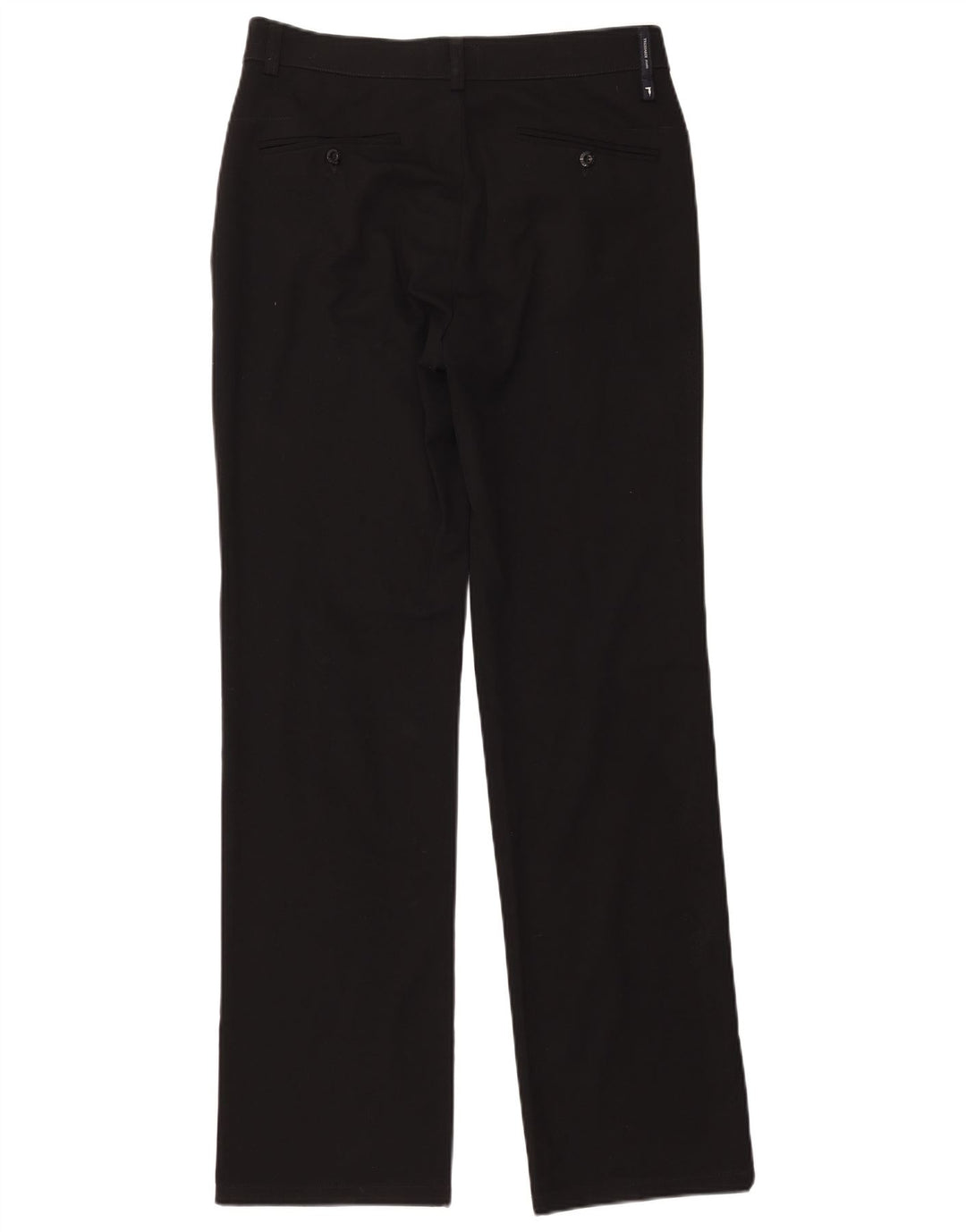 Trussardi Pantalon décontracté droit IT 50 Large W32 L34 Noir Polyester