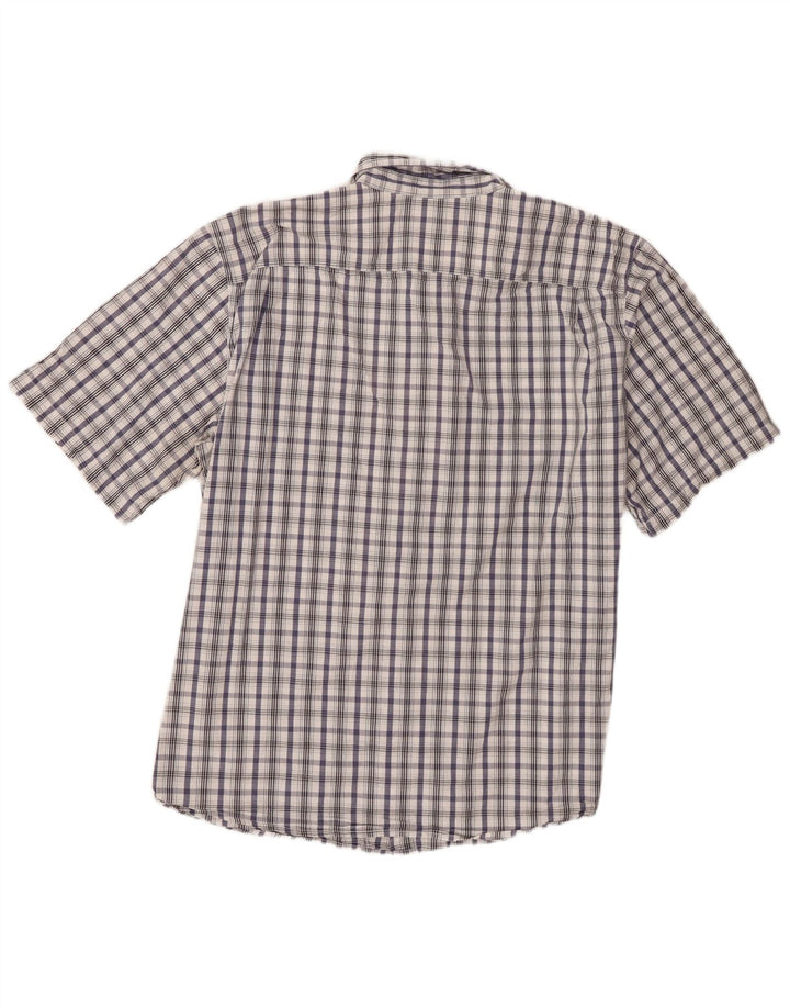 Wrangler Chemise à manches courtes pour homme XL en coton à carreaux blancs