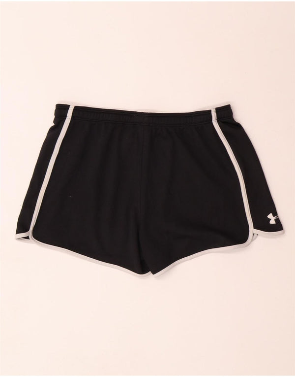 UNDER ARMOUR Short de sport Heat Gear Graphic pour femme UK 14 Noir moyen