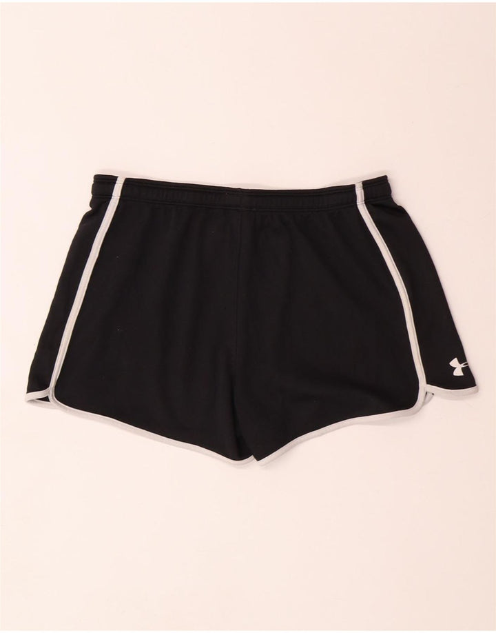 UNDER ARMOUR Short de sport Heat Gear Graphic pour femme UK 14 Noir moyen