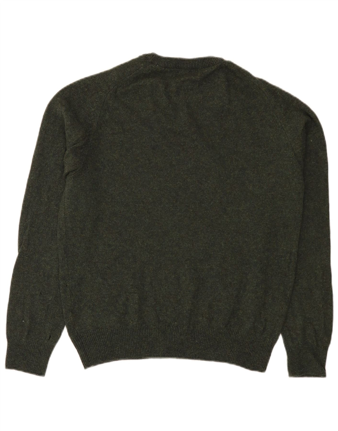 Marks & Spencer Pull col rond homme en laine vert moyen