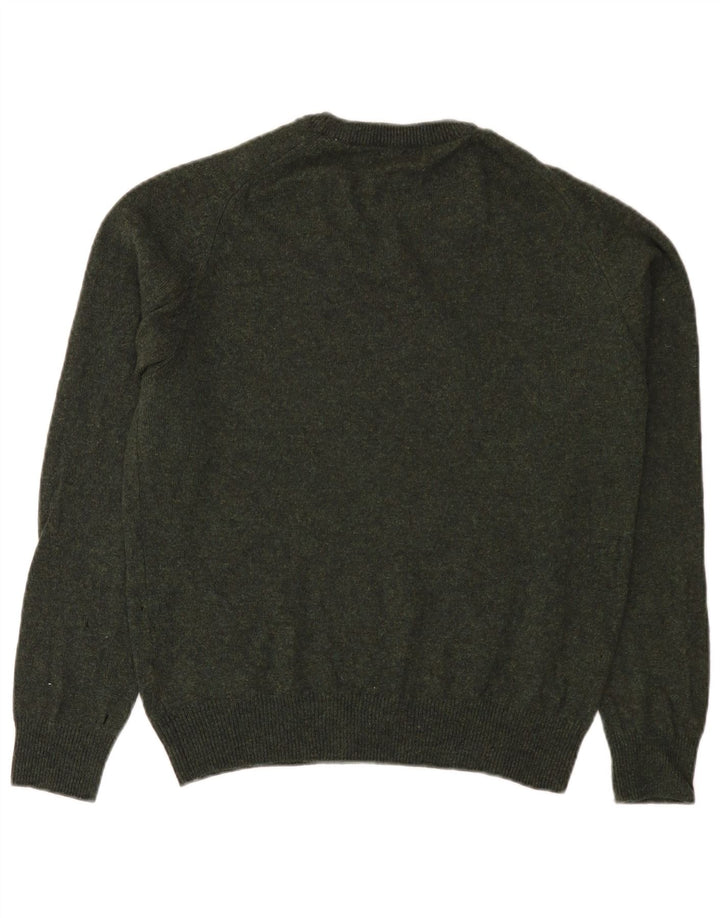 Marks & Spencer Pull col rond homme en laine vert moyen