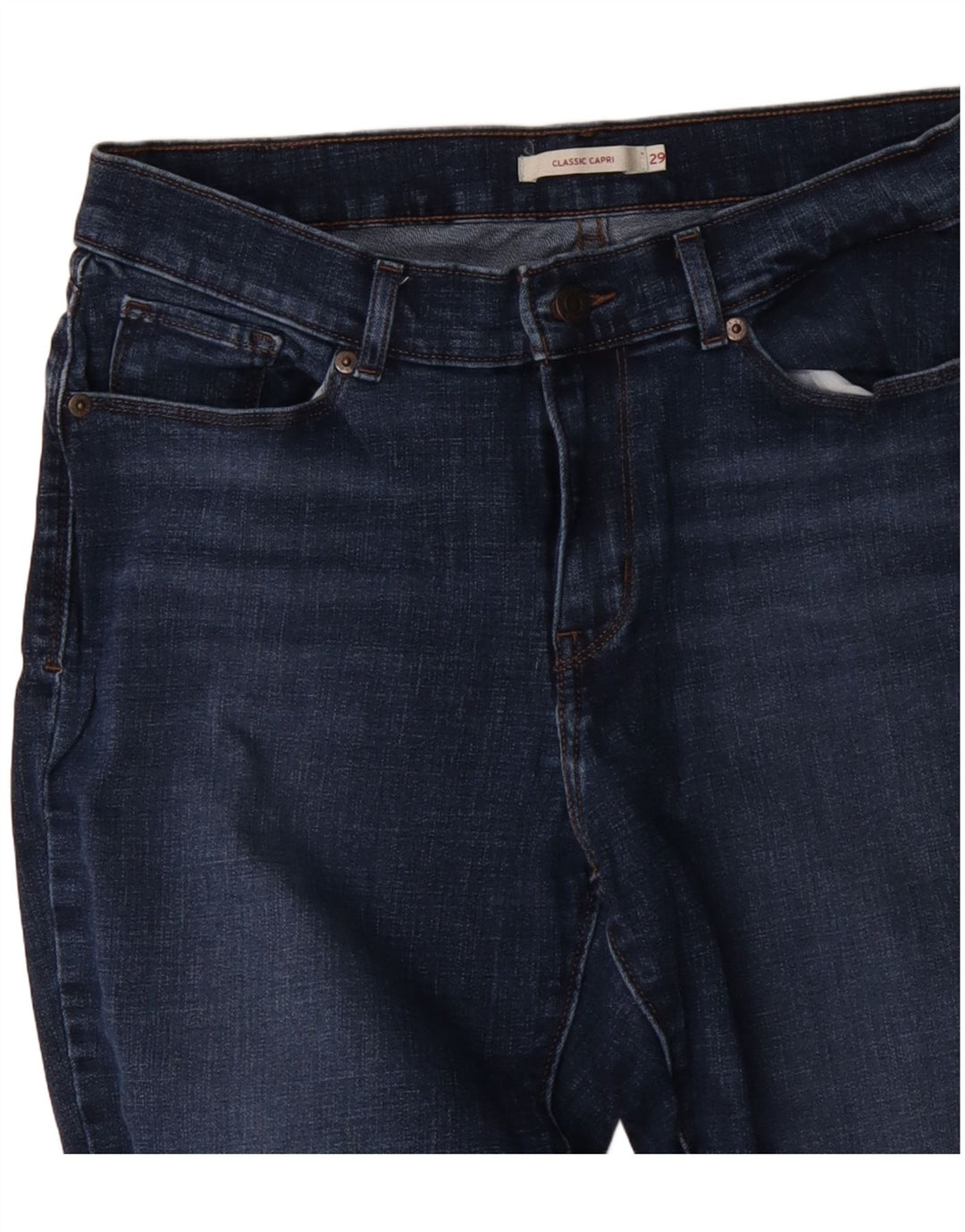 LEVI'S Jean Capri Classique Femme W29 L26 Bleu Coton