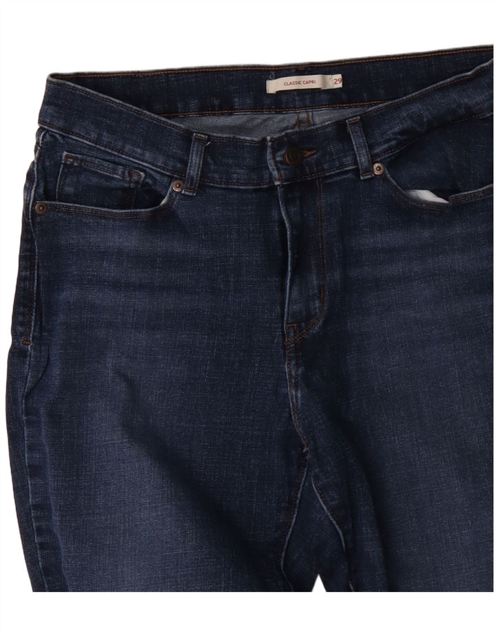 LEVI'S Jean Capri Classique Femme W29 L26 Bleu Coton