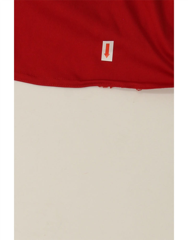 ADIDAS Mens Climalite T-Shirt Top Medium Red Polyester Vintage Adidas and Second-Hand Adidas from Messina Hembry 