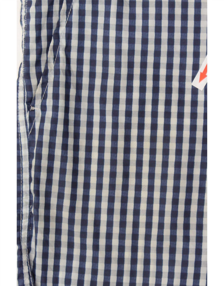 Dolce & Gabbana Short de bain pour homme à carreaux bleus