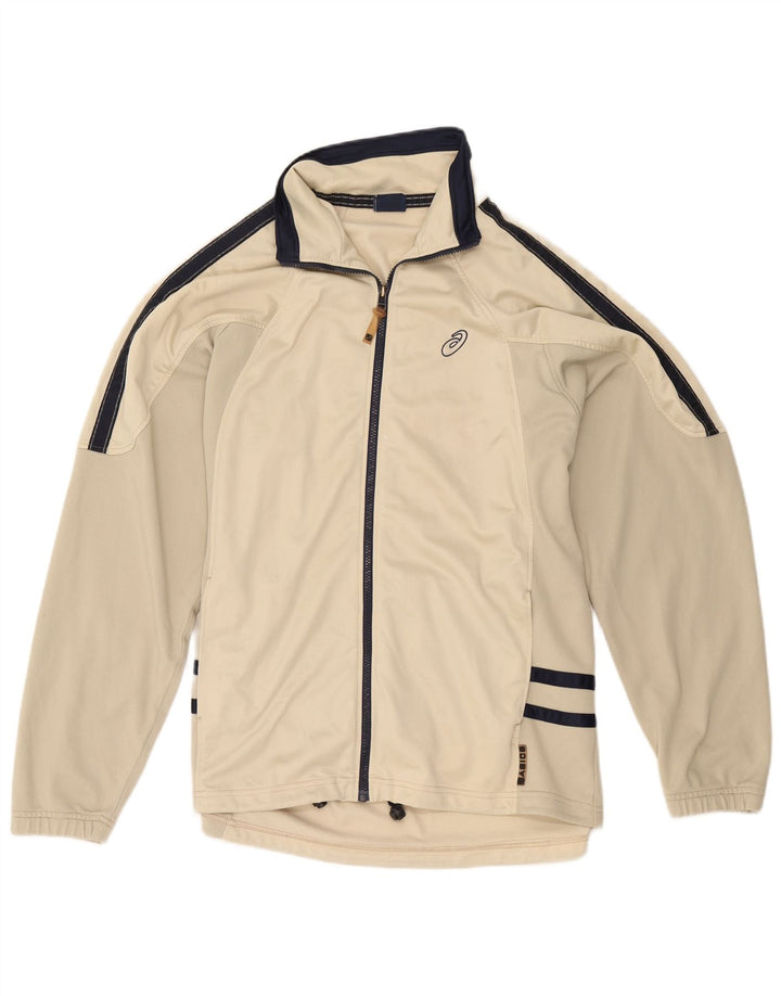 Asics Veste de Survêtement Homme XL Beige Colorblock