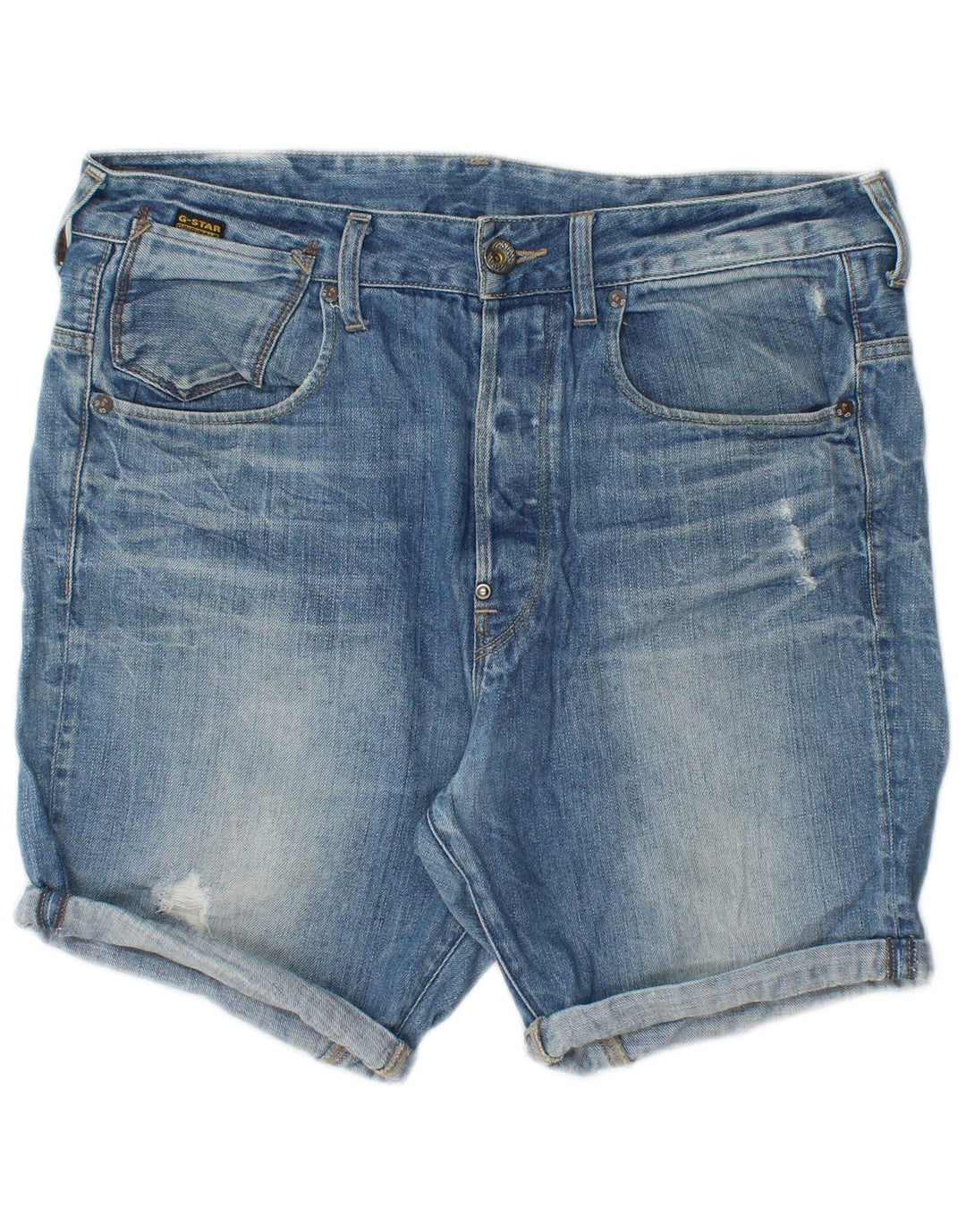 G-Star Short en jean W32 bleu moyen en coton pour homme