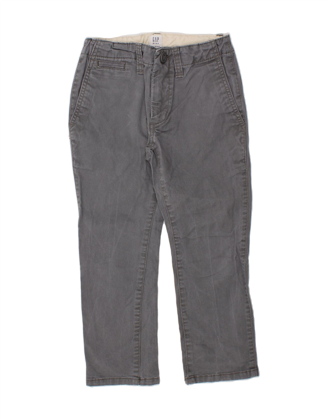 GAP Boys Regular Chino Trousers 4-5 Years W22 L17  Grey Cotton Vintage Gap and Second-Hand Gap from Messina Hembry 