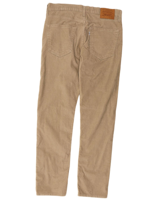 Levi's Pantalon 502 Tapered Velours Côtelé Homme Beige Coton W32 L32