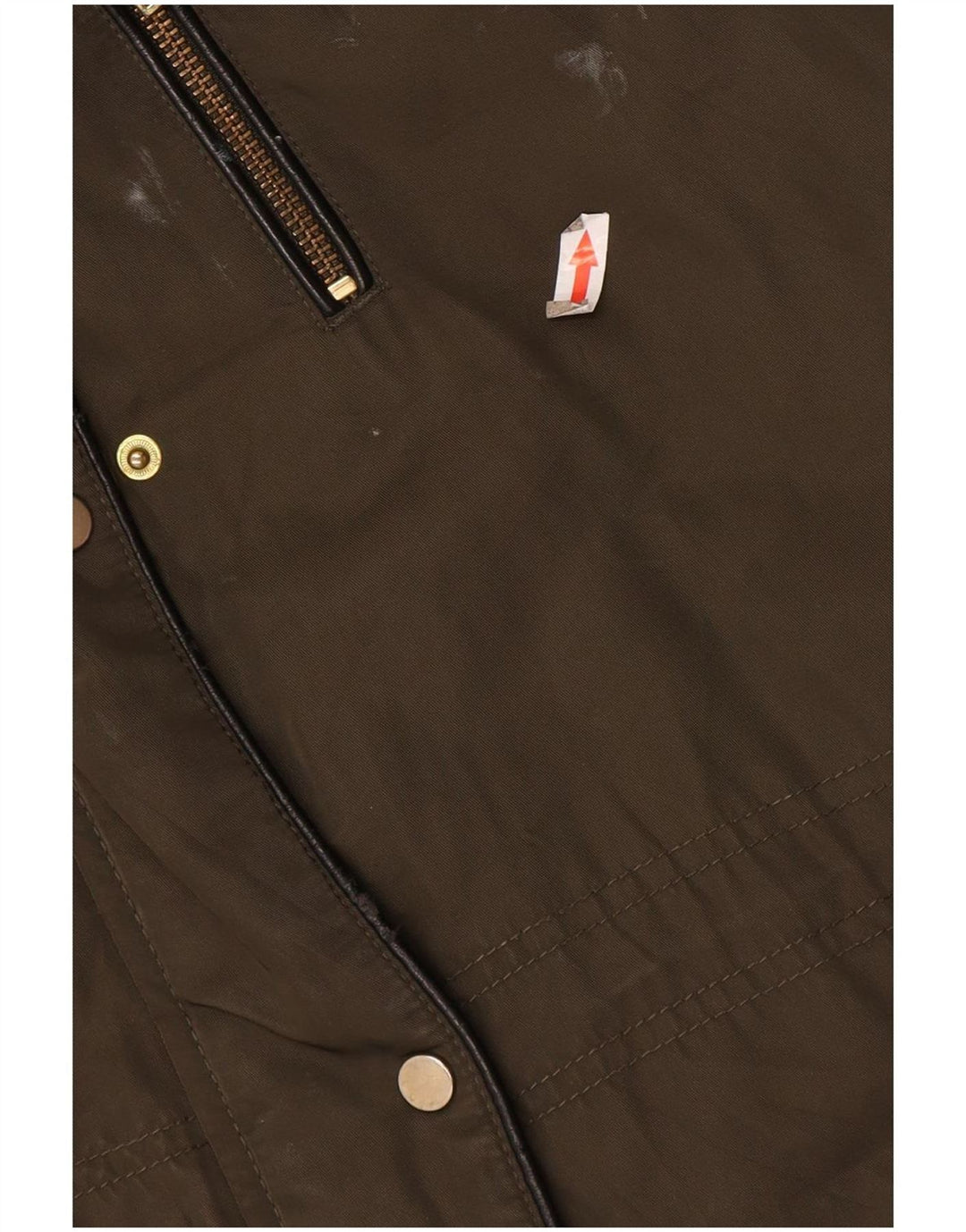Oasis Parka à capuche pour femme UK 14 Medium Kaki Polyester