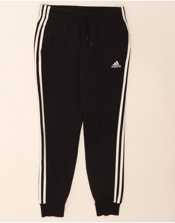 Adidas Pantalon de survêtement pour femme Joggers UK 8/10 Petit coton noir
