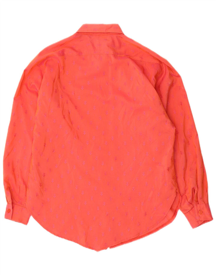chemise à manches longues femme vintage EU 38 Coton moucheté rouge moyen