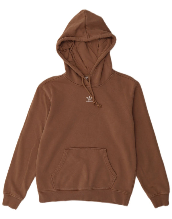 ADIDAS Pull à capuche pour femme UK 6 XS Marron Coton