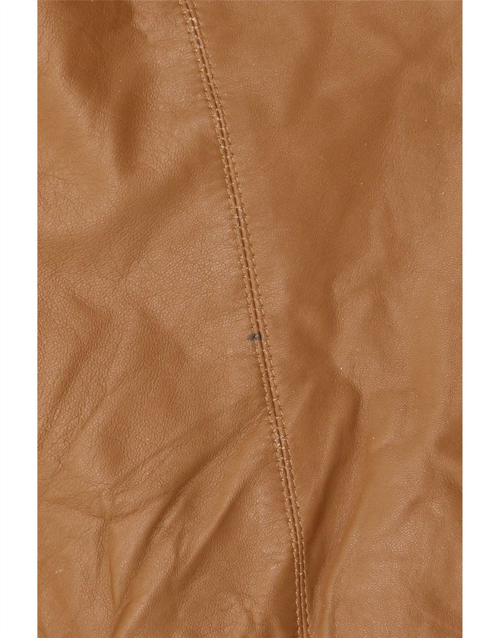 veste en cuir femme vintage IT 48 XL Cuir Beige