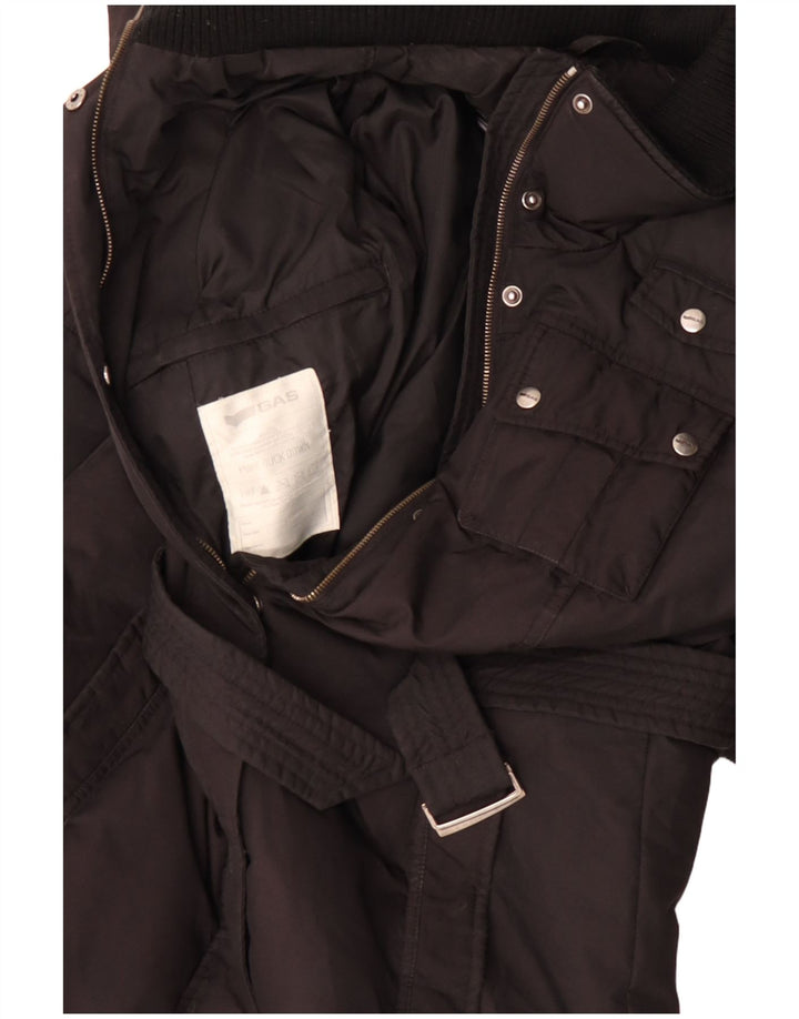 Gas Manteau Rembourré Femme IT 44 Moyen Noir Polyester