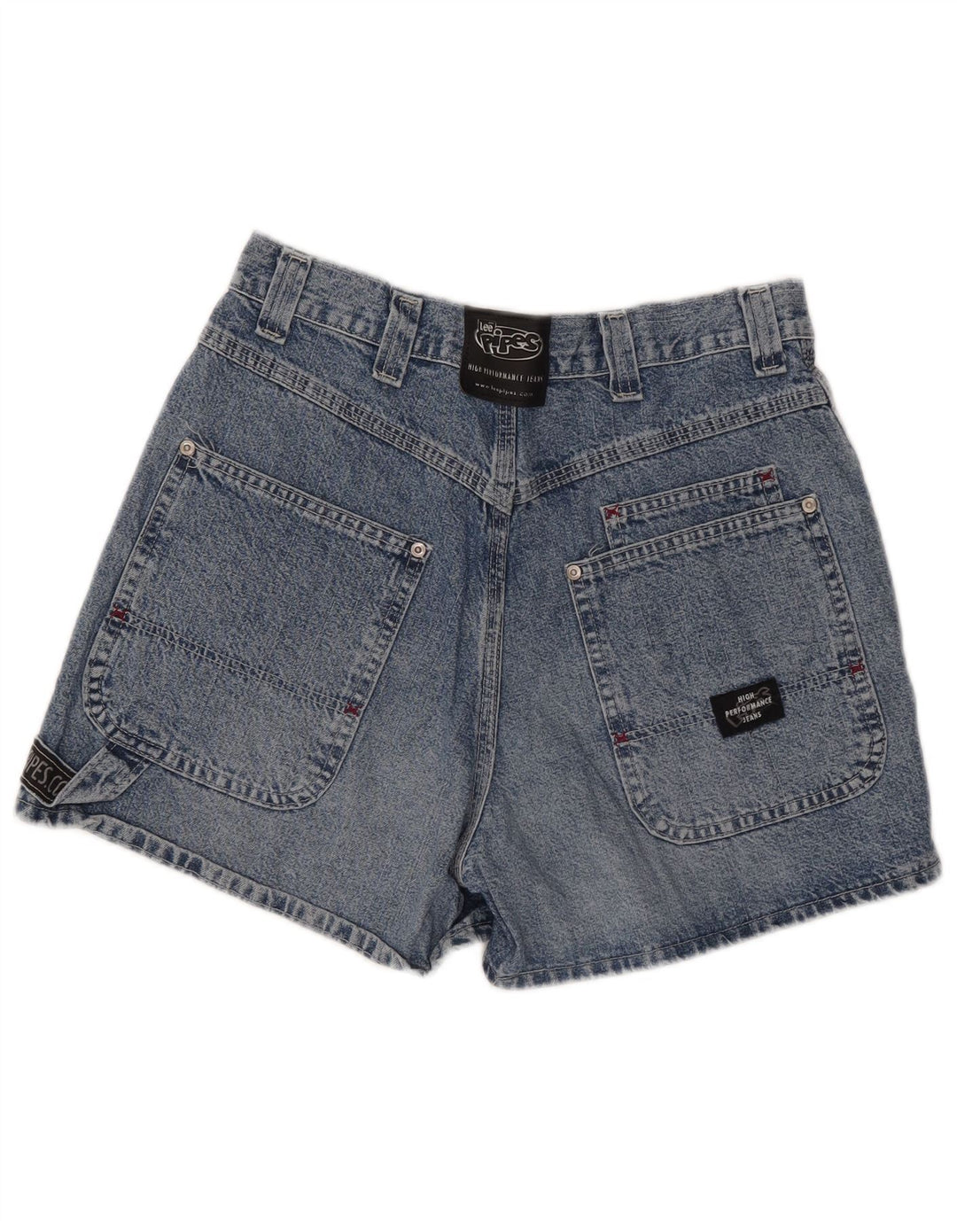 LEE Short en Jean Femme W29 Bleu Moyen Coton