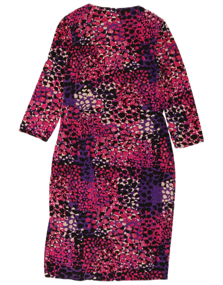 Coast Robe fourreau à manches 3/4 pour femme UK 12 Medium Multicolore à pois