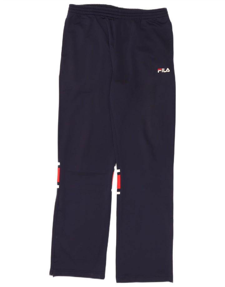 Fila Pantalon de survêtement pour homme Small Bleu marine Colourblock Polyester