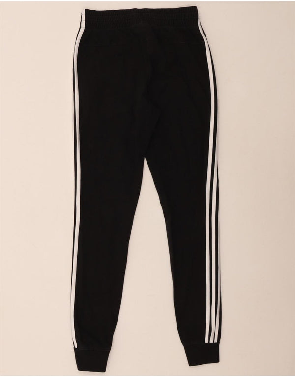 Adidas Pantalon de survêtement pour femme Joggers UK 4/6 XS Noir Coton