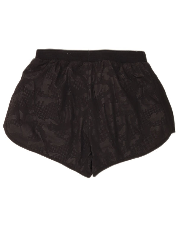 Adidas Womens Running Graphic Sport Shorts UK 8 Small Black Camouflage