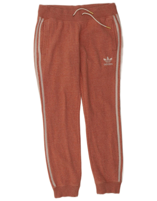 Adidas Pantalon de survêtement pour femme Joggers UK 12 Coton rose moyen