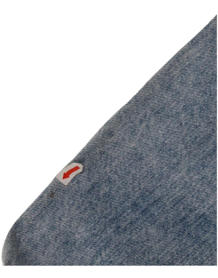 veste en denim femme vintage UK 12 coton bleu moyen