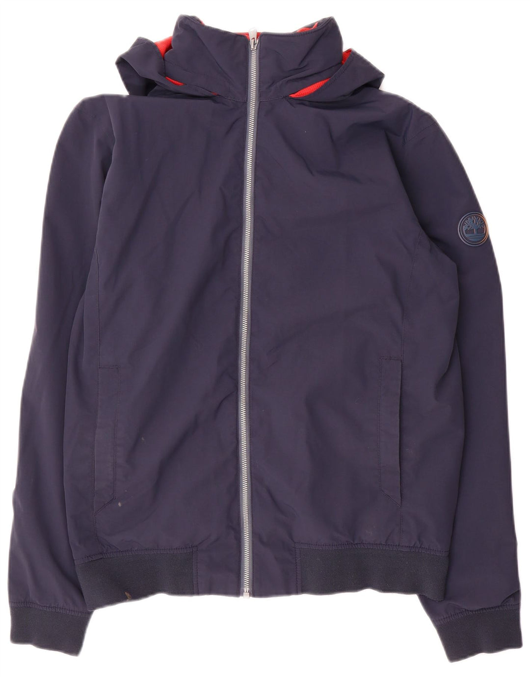 Timberland Veste bomber à capuche pour homme UK 38 Bleu marine moyen