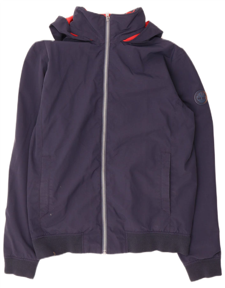 Timberland Veste bomber à capuche pour homme UK 38 Bleu marine moyen